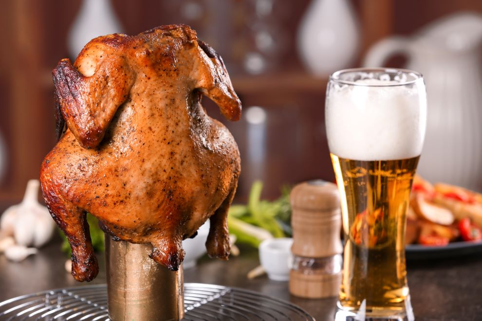 kochen mit bier can beer can chicken