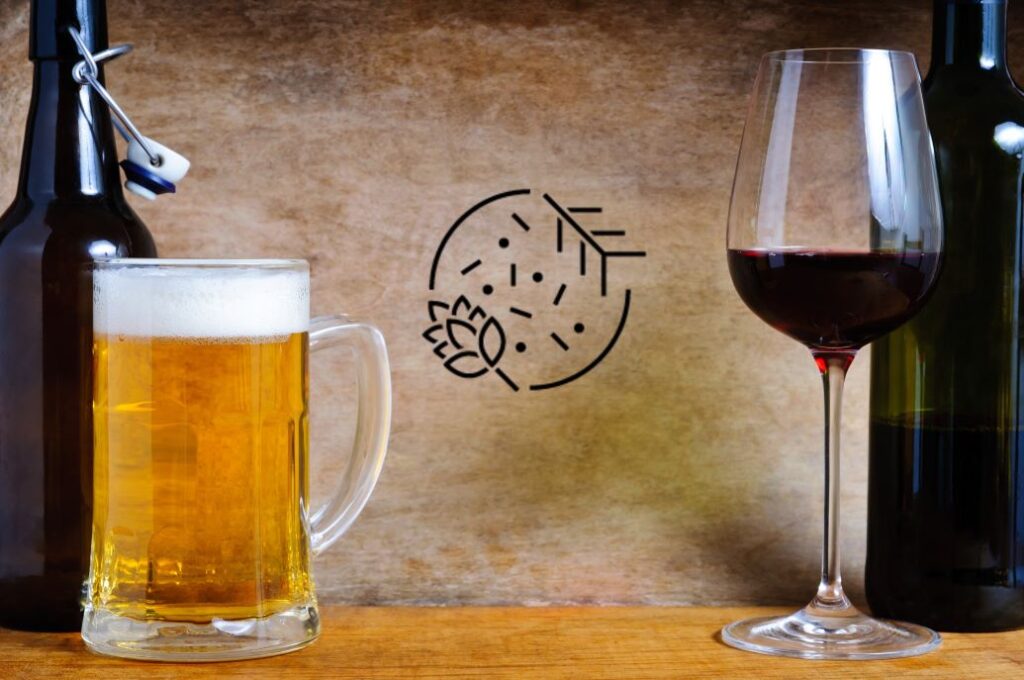 Bier vs Wein beer vs wine
