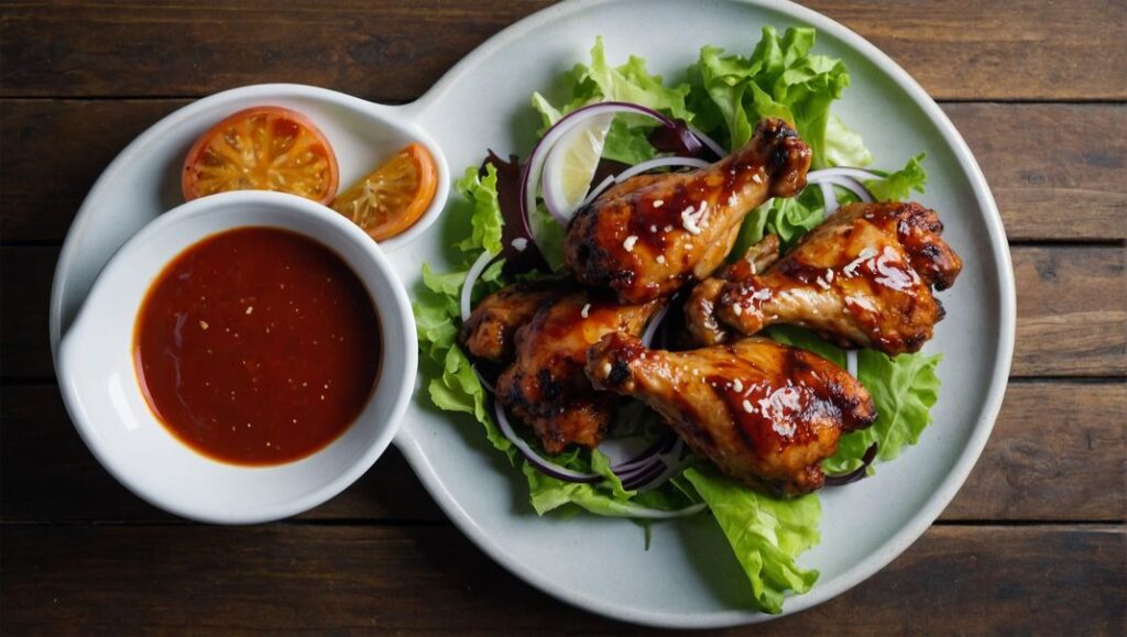 Chicken wings BBQ-sauce