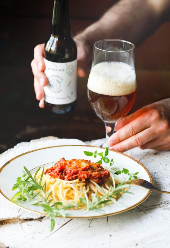 Bier passt zu Pasta