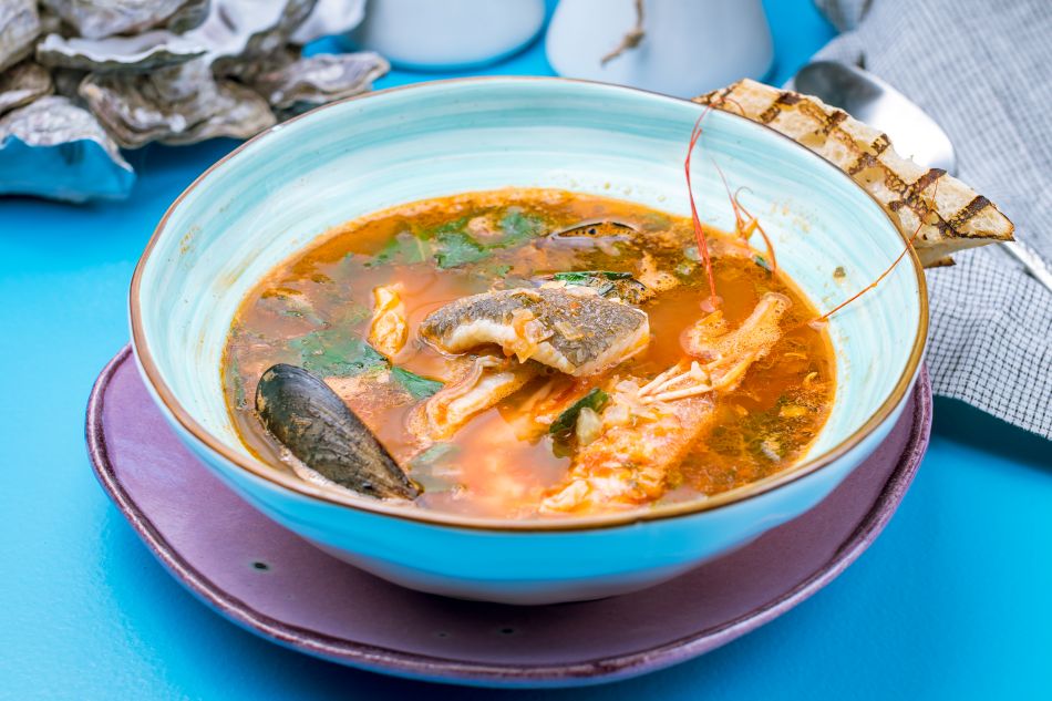 Bier passt zu fisch suppe fish soup