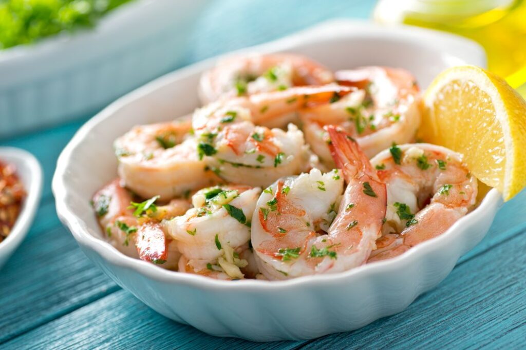 Bier passt zu krevetten shrimps